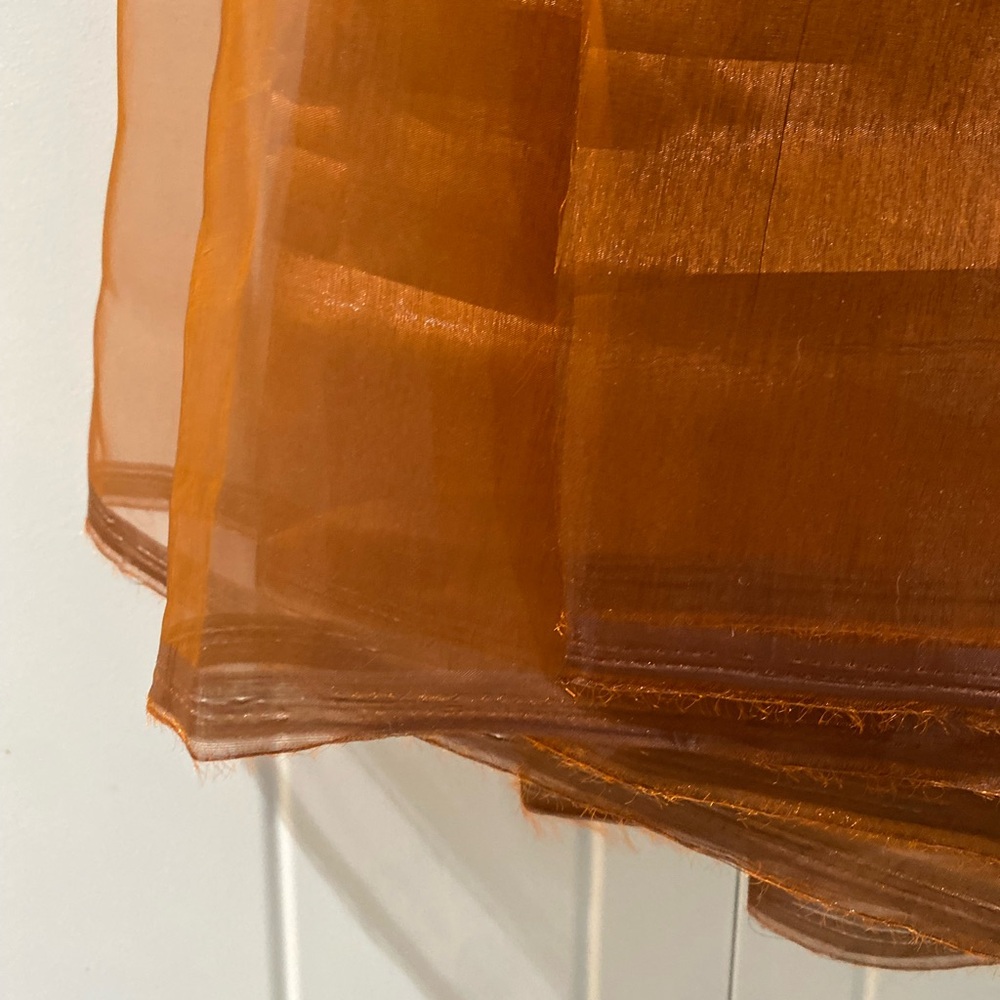 Bronze organza fabric